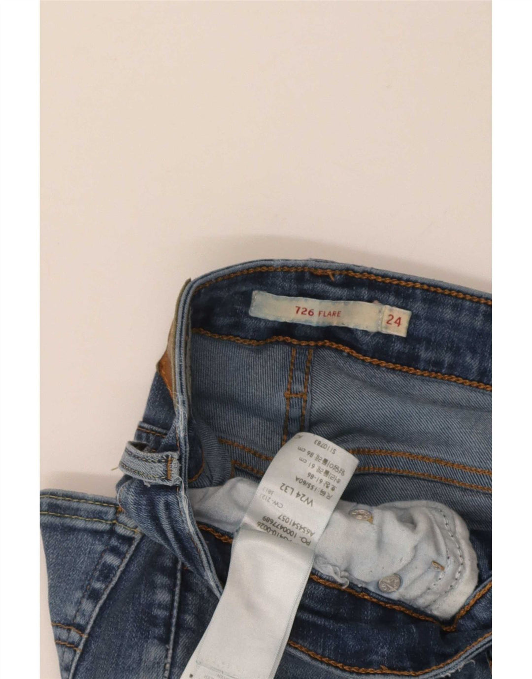Levi's Jean évasé 726 Femme W24 L32 Bleu Coton