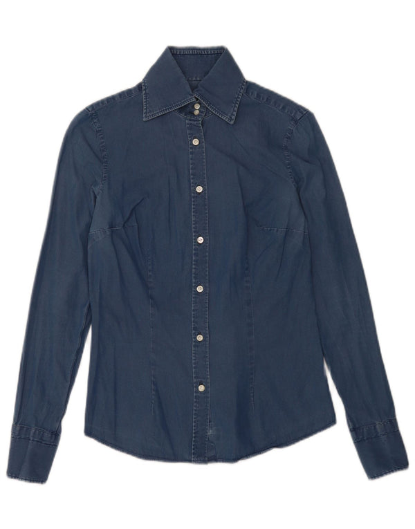 Barba Femme Chemise En Jean IT 42 Bleu Moyen Coton