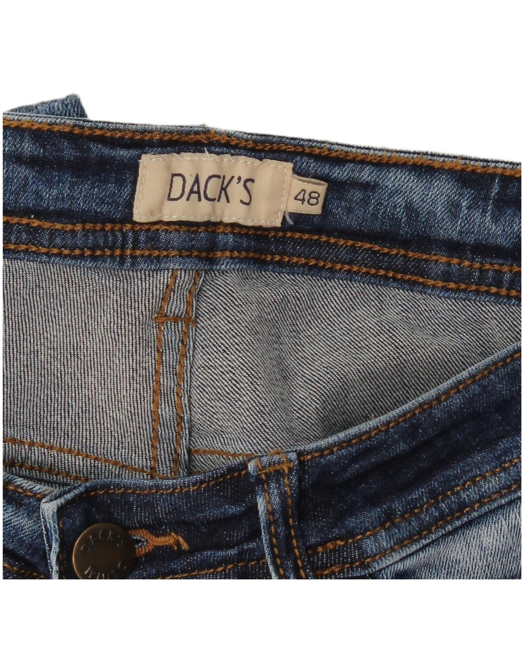DACK'S Jean Droit Homme IT 48 Medium W32 L28 Bleu