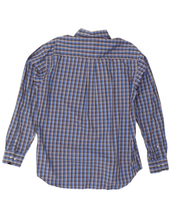 Adidas Chemise Homme Taille 41 Bleu Moyen Check Coton