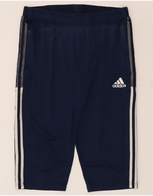 Adidas Homme Aeroready Bermuda Sport Short Large Bleu Marine Polyester