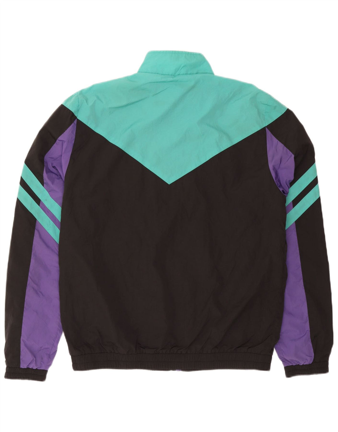 Superdry Veste de survêtement graphique pour homme XL Noir Colorblock Polyester