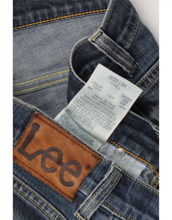 Lee Jean Powell Slim W33 L34 Homme Bleu Coton
