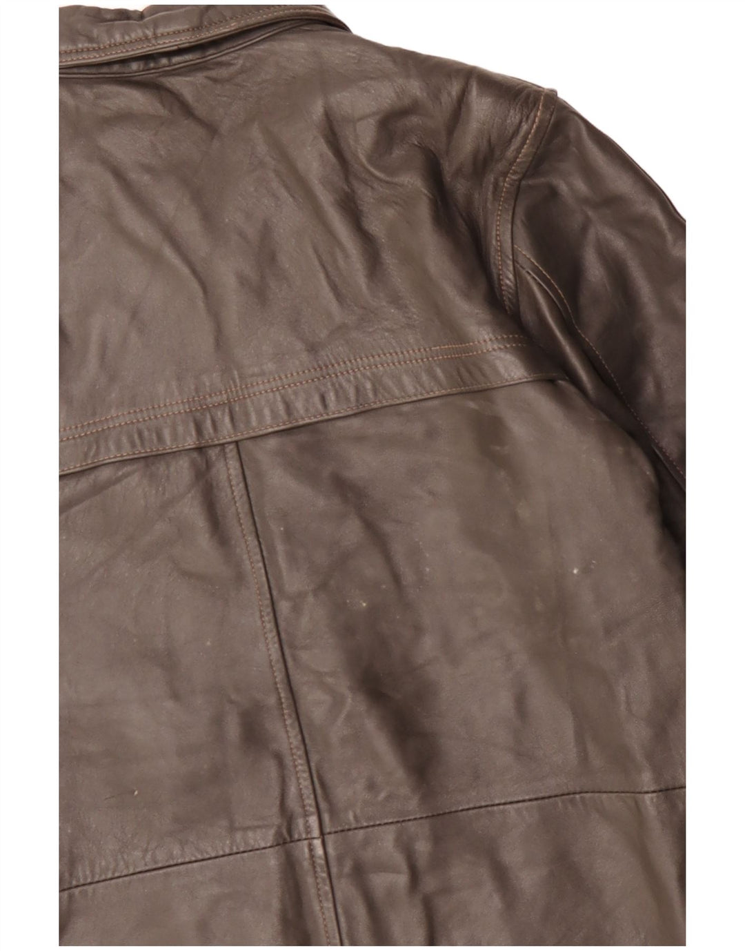 Veste en cuir homme vintage IT 48 Cuir marron moyen