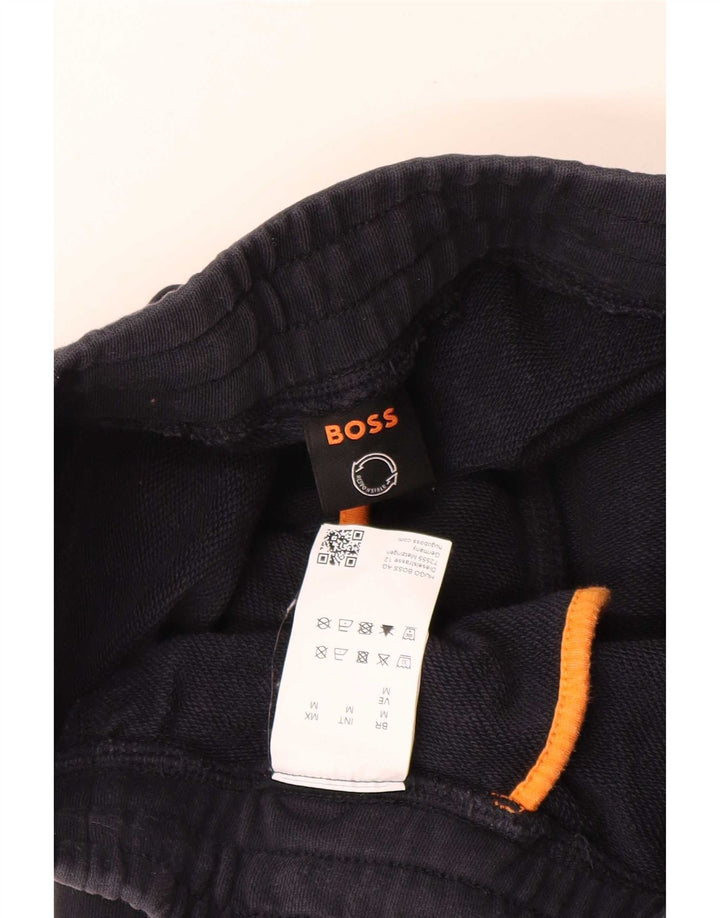 Hugo Boss Short de sport en coton bleu marine moyen