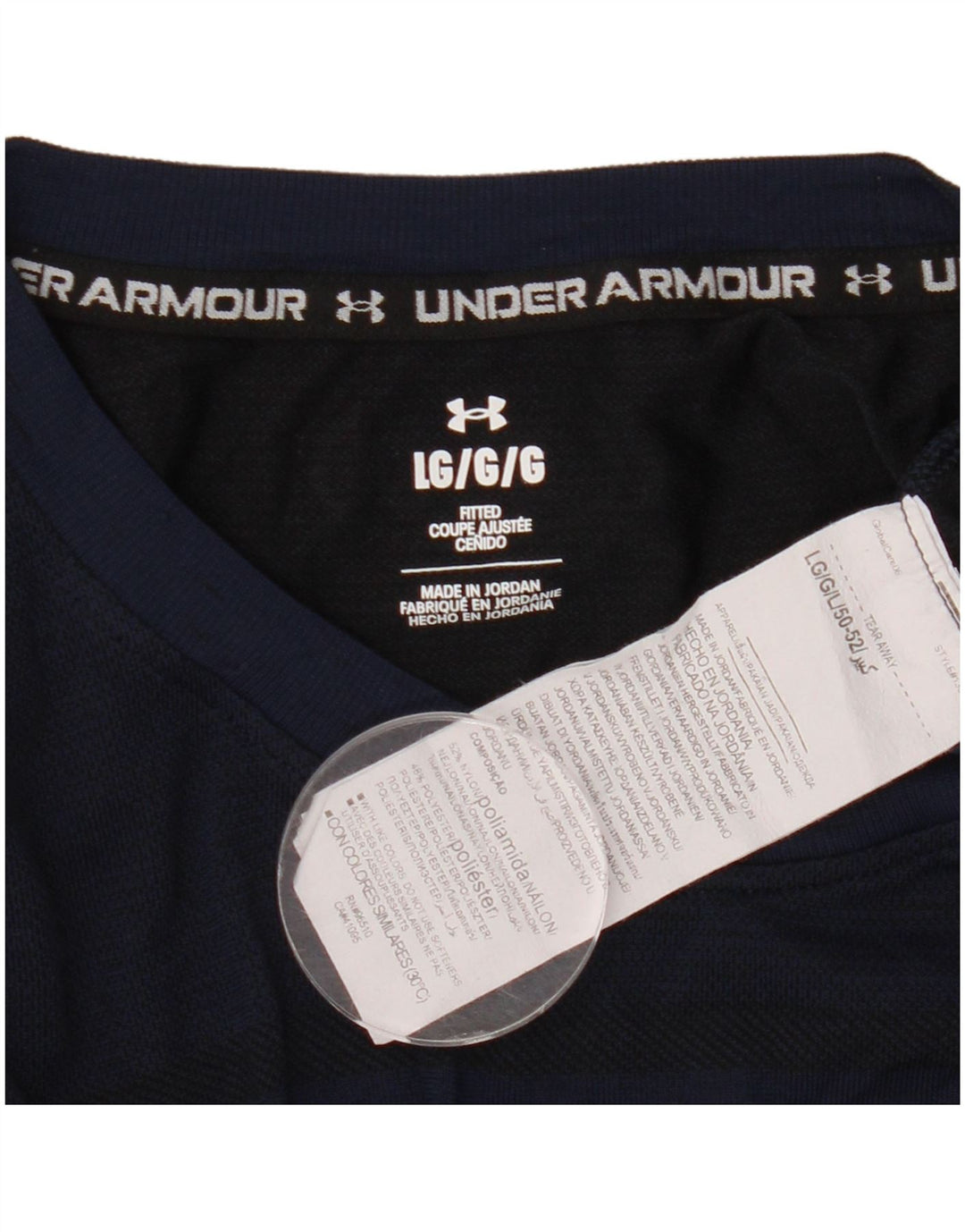 Under Armour T-Shirt Homme Haut Large Bleu Marine Nylon