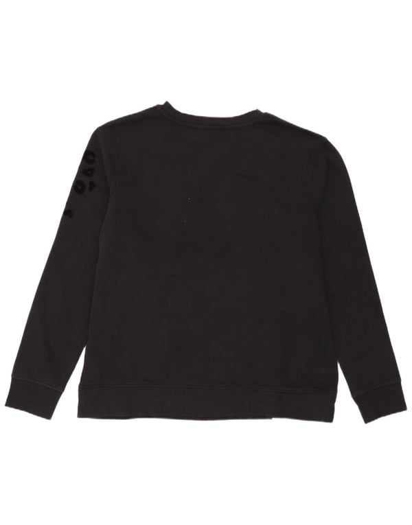 Marks & Spencer Sweat-shirt pour femme UK 44 Medium Noir Imprimé animal