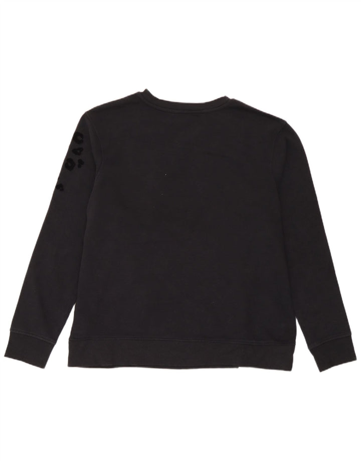 Marks & Spencer Sweat-shirt pour femme UK 44 Medium Noir Imprimé animal