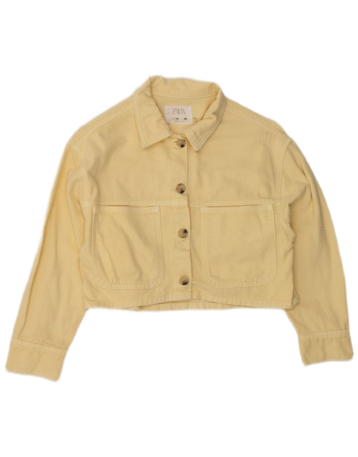 Veste Bomber Courte Fille Zara 9-10 Ans Jaune