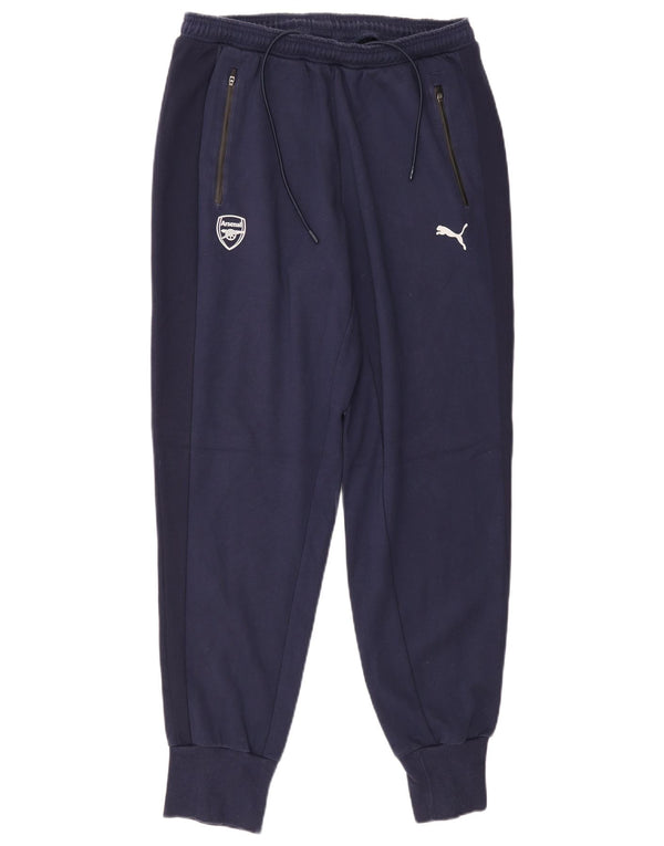Puma Pantalon de survêtement Arsenal pour homme en coton bleu marine Taille L