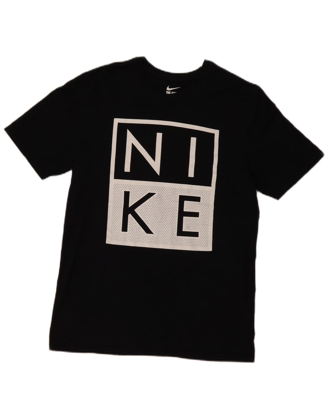 Nike T-shirt graphique pour homme en coton noir moyen