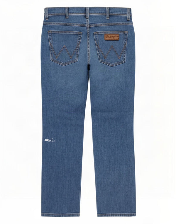 Wrangler Jean droit extensible Arizona W32 L30 pour homme en coton bleu