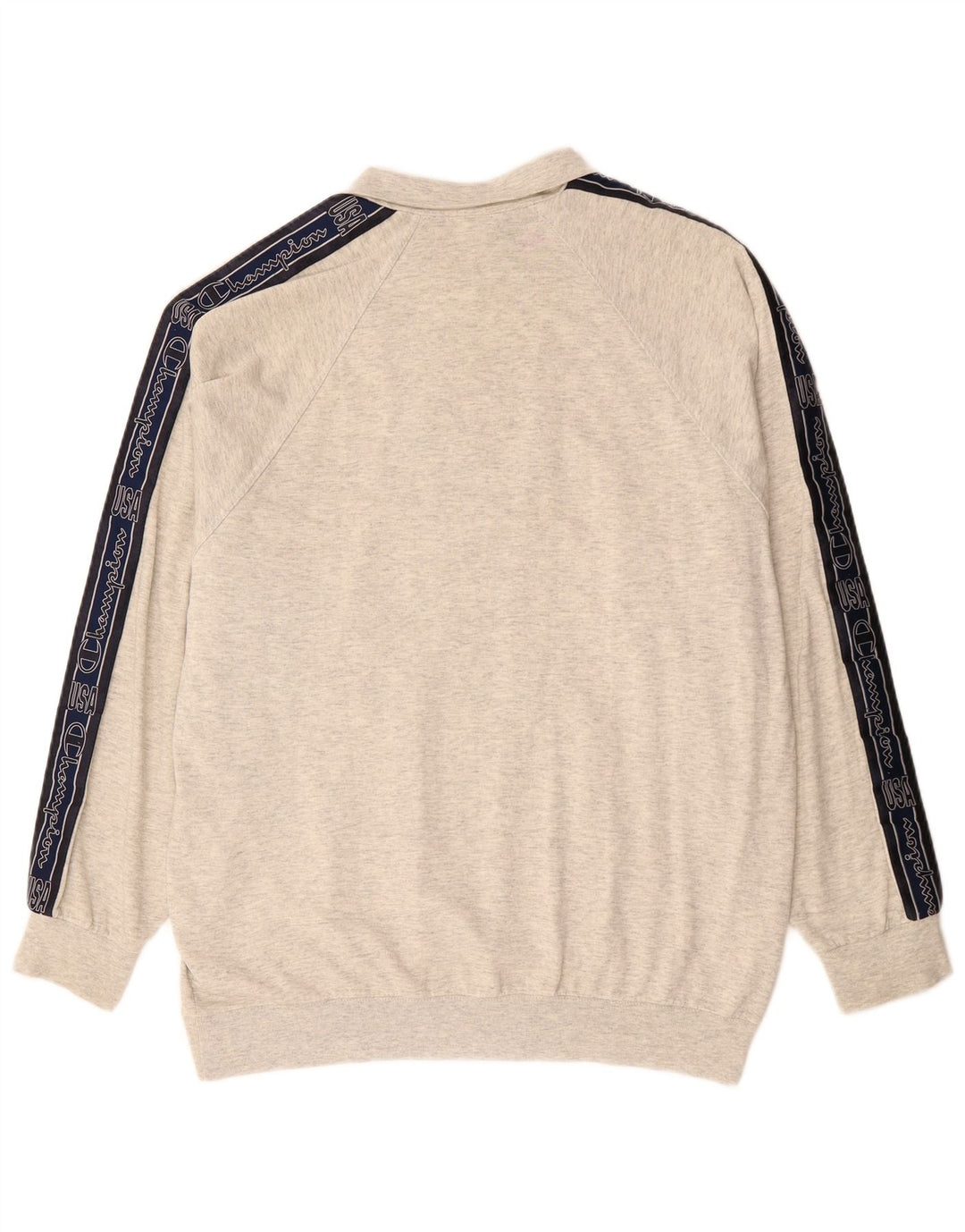 CHAMPION Sweat-shirt graphique à col zippé pour homme XL Gris Colorblock