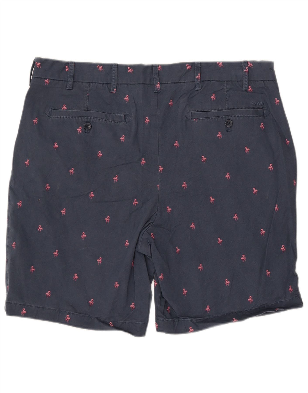 IZOD Short Chino Homme Motif Abstrait Eau Salée W38 XL Bleu Marine