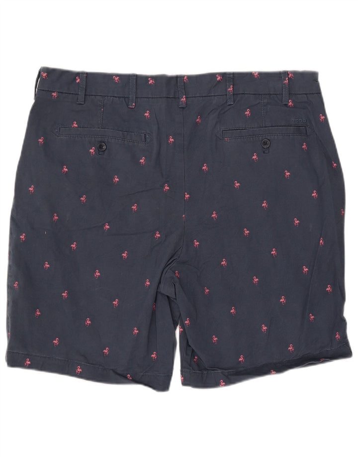 IZOD Short Chino Homme Motif Abstrait Eau Salée W38 XL Bleu Marine
