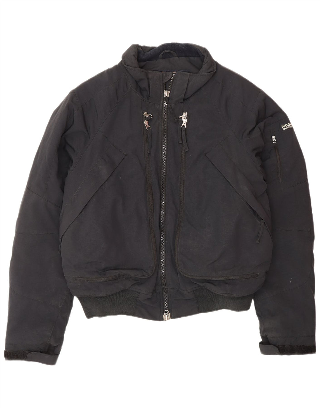 WOOLRICH Veste Bomber Homme UK 38 Moyen Noir