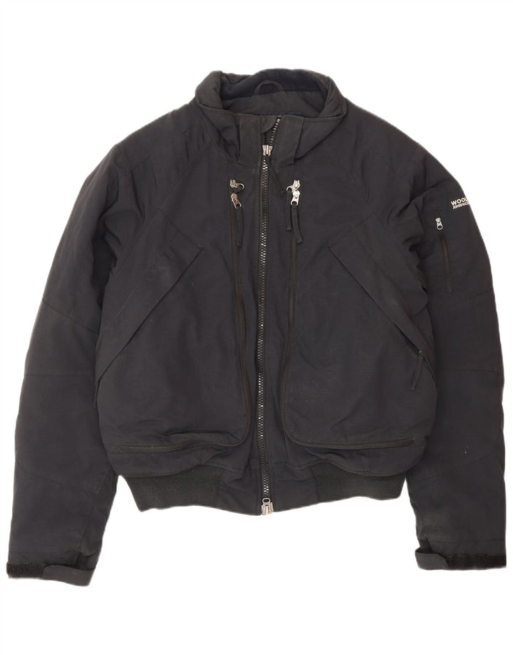WOOLRICH Veste Bomber Homme UK 38 Moyen Noir