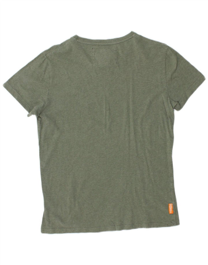Superdry T-Shirt Homme Petit Vert Coton