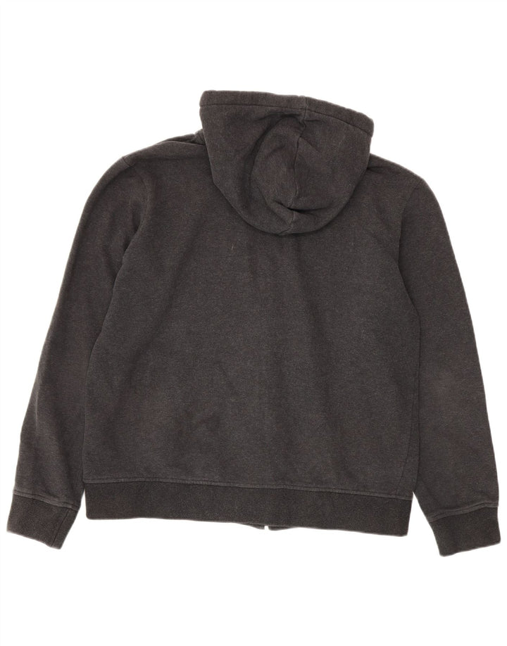 K-Way Pull à capuche zippé pour homme XL en coton gris