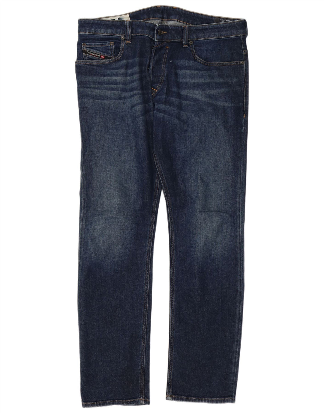 Diesel Jean Droit D-Strukt Homme W36 L32 Bleu Coton