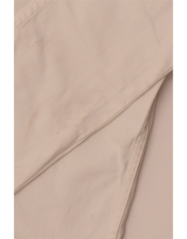 CREW CLOTHING Pantalon décontracté slim pour femme UK 12 Medium W30 L29 Blanc