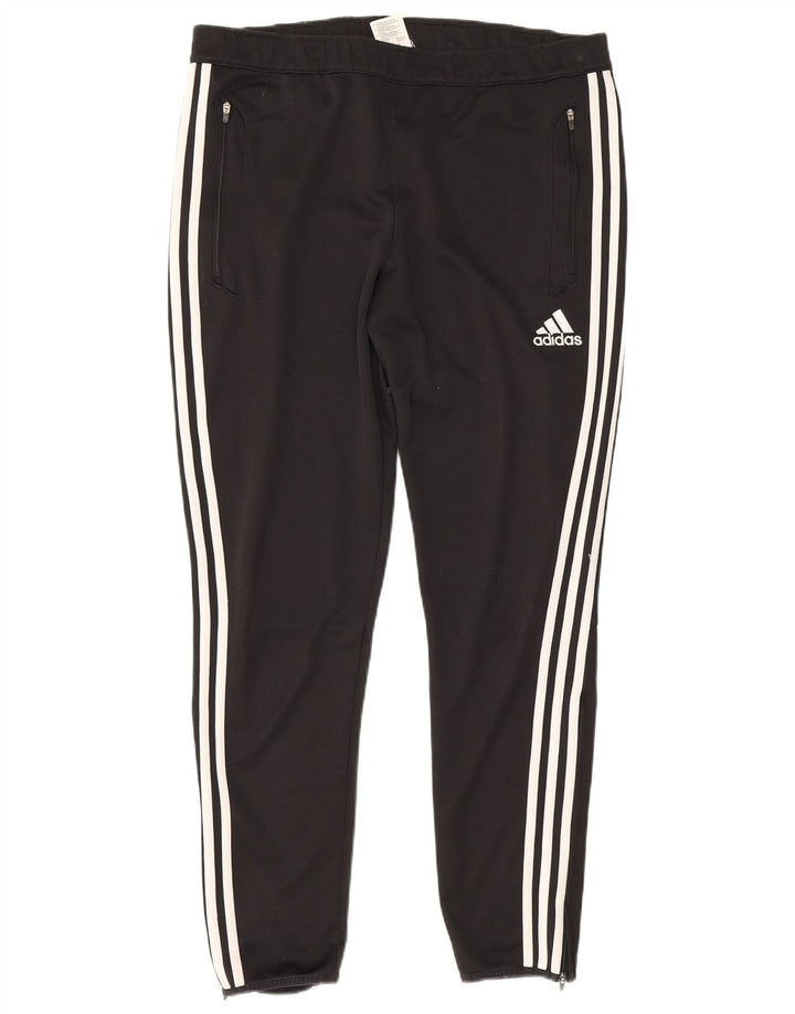 Adidas Pantalon de survêtement Climacool pour homme Large Noir Colorblock Polyester