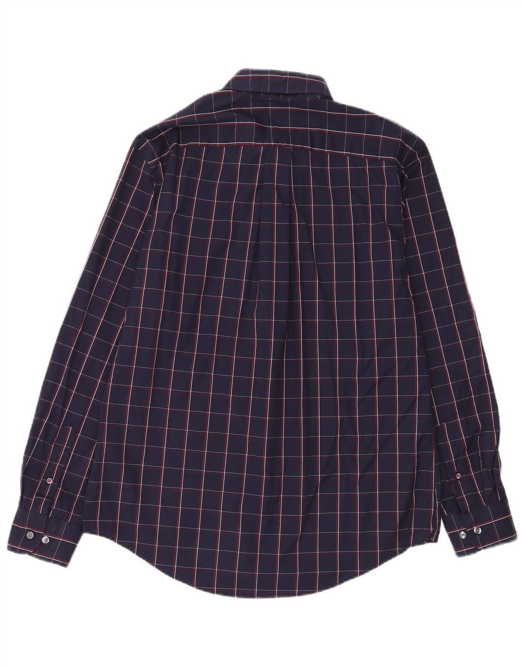 Tommy Hilfiger Chemise Homme Grand Carreau Bleu Marine Coton