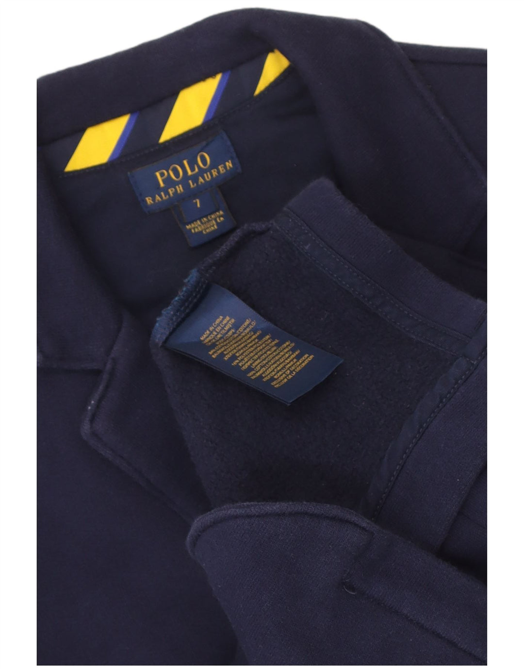 Polo Ralph Lauren Veste blazer à 2 boutons pour garçon 6-7 ans en coton bleu marine