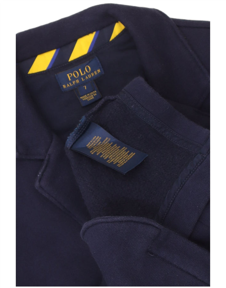 Polo Ralph Lauren Veste blazer à 2 boutons pour garçon 6-7 ans en coton bleu marine