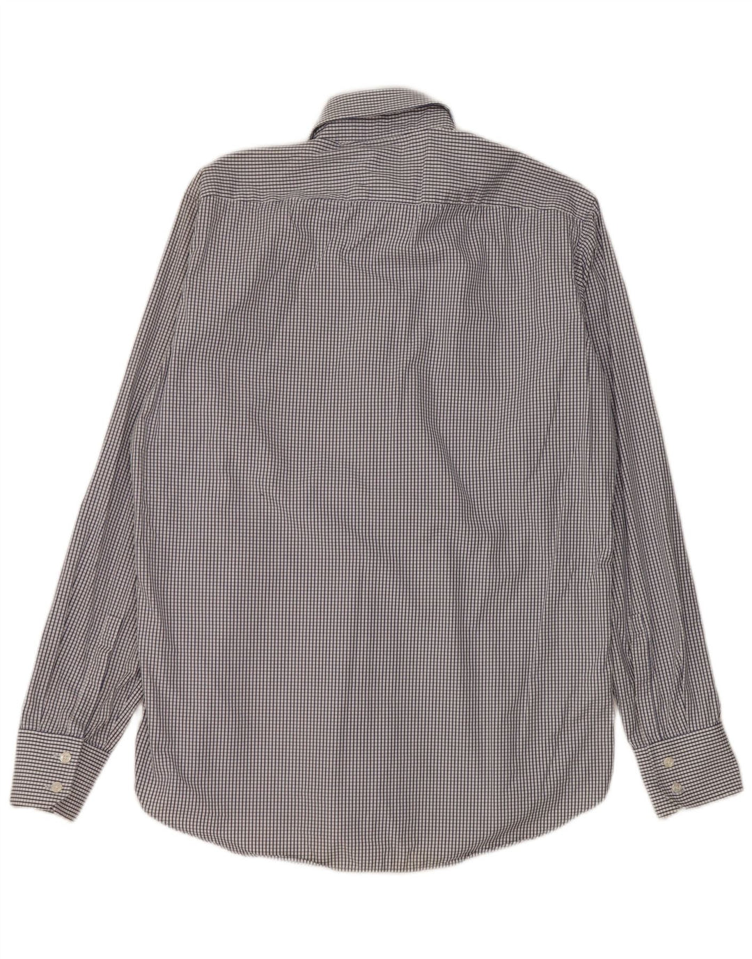 Hugo Boss Chemise Homme Taille 39 15 1/2 Coton Vichy Bleu Moyen