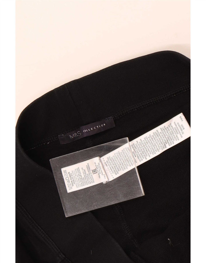 Marks & Spencer Pantalon de survêtement pour femme UK 12 Medium Noir Coton