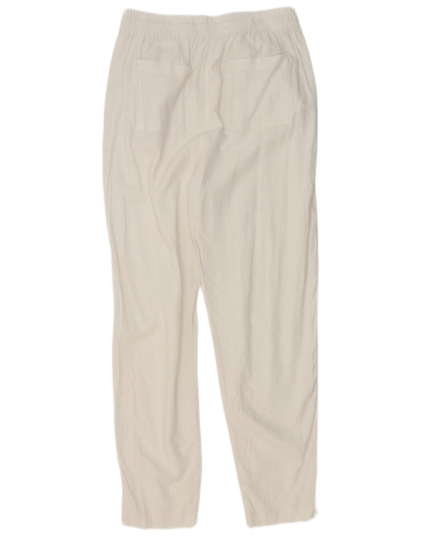 Marks & Spencer Pantalon chino fuselé pour femme UK 14 Large W32 L31 Blanc