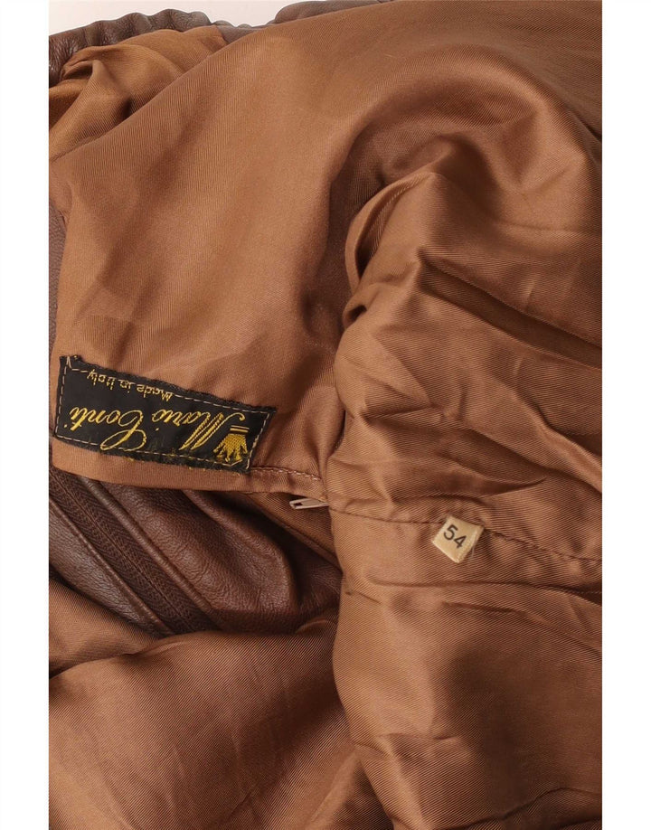Veste Bomber Homme Vintage IT 54 2XL Marron