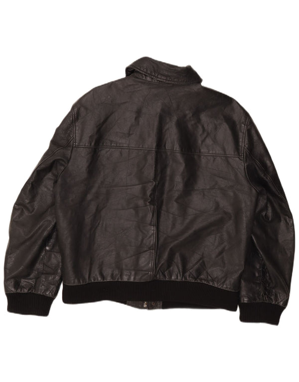 The Bridge Veste en cuir pour homme IT 50 Large Noir