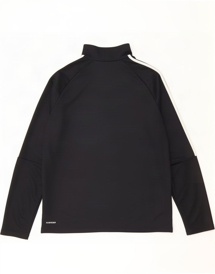 Adidas Hommes Aeroready Zip Neck Pull Survêtement Top XL Noir Polyester