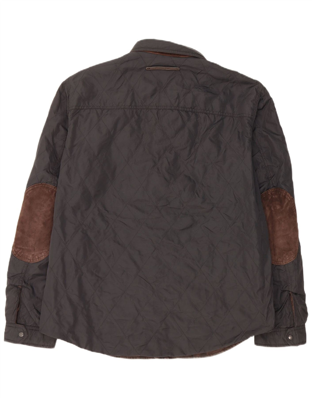 Massimo Dutti Surchemise réversible pour homme 2XL en nylon à carreaux marron