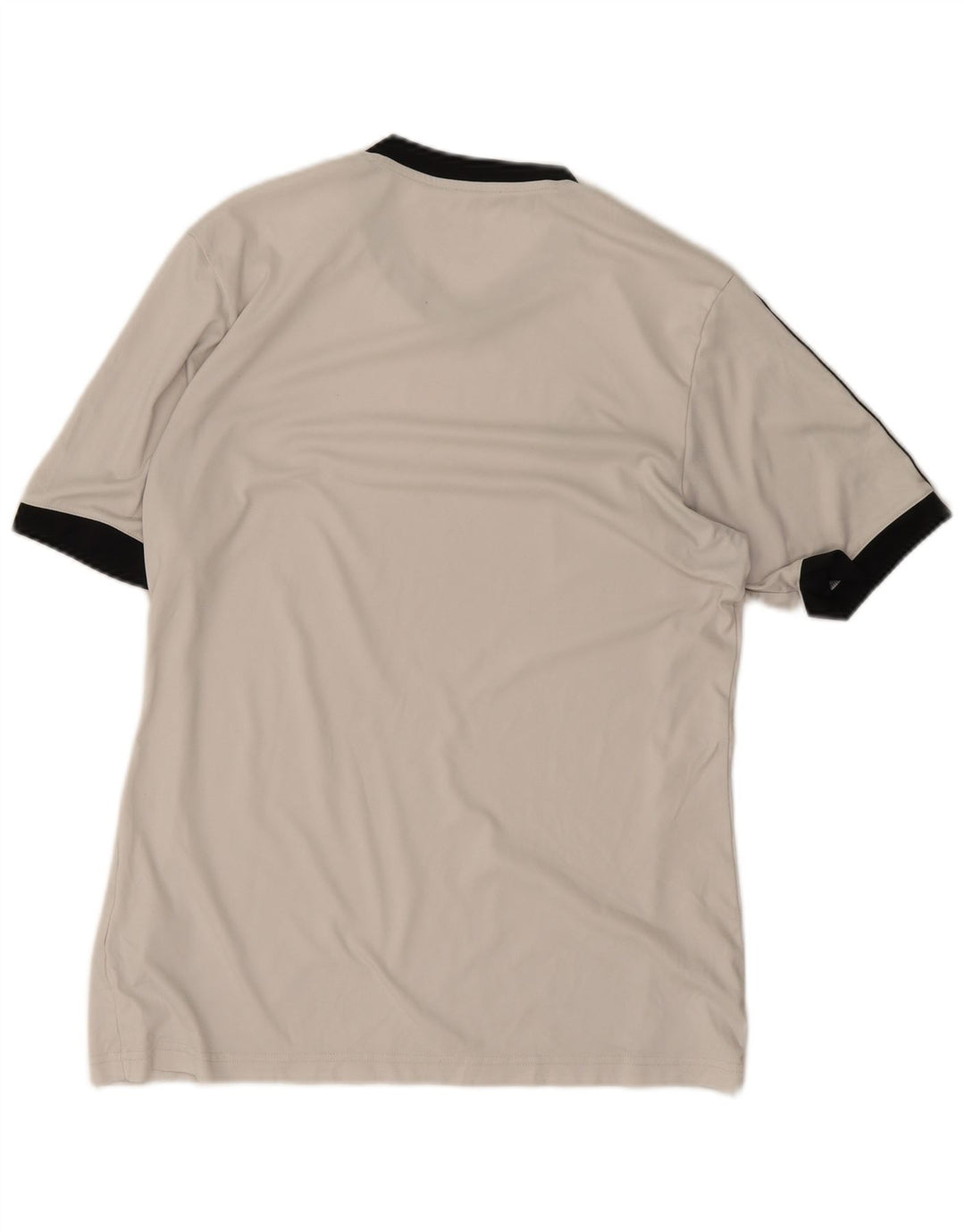 Adidas T-shirt pour homme en polyester blanc cassé moyen