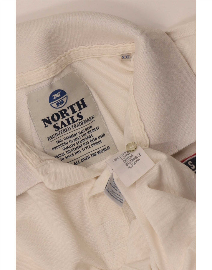 North Sails Polo graphique homme 2XL coton blanc