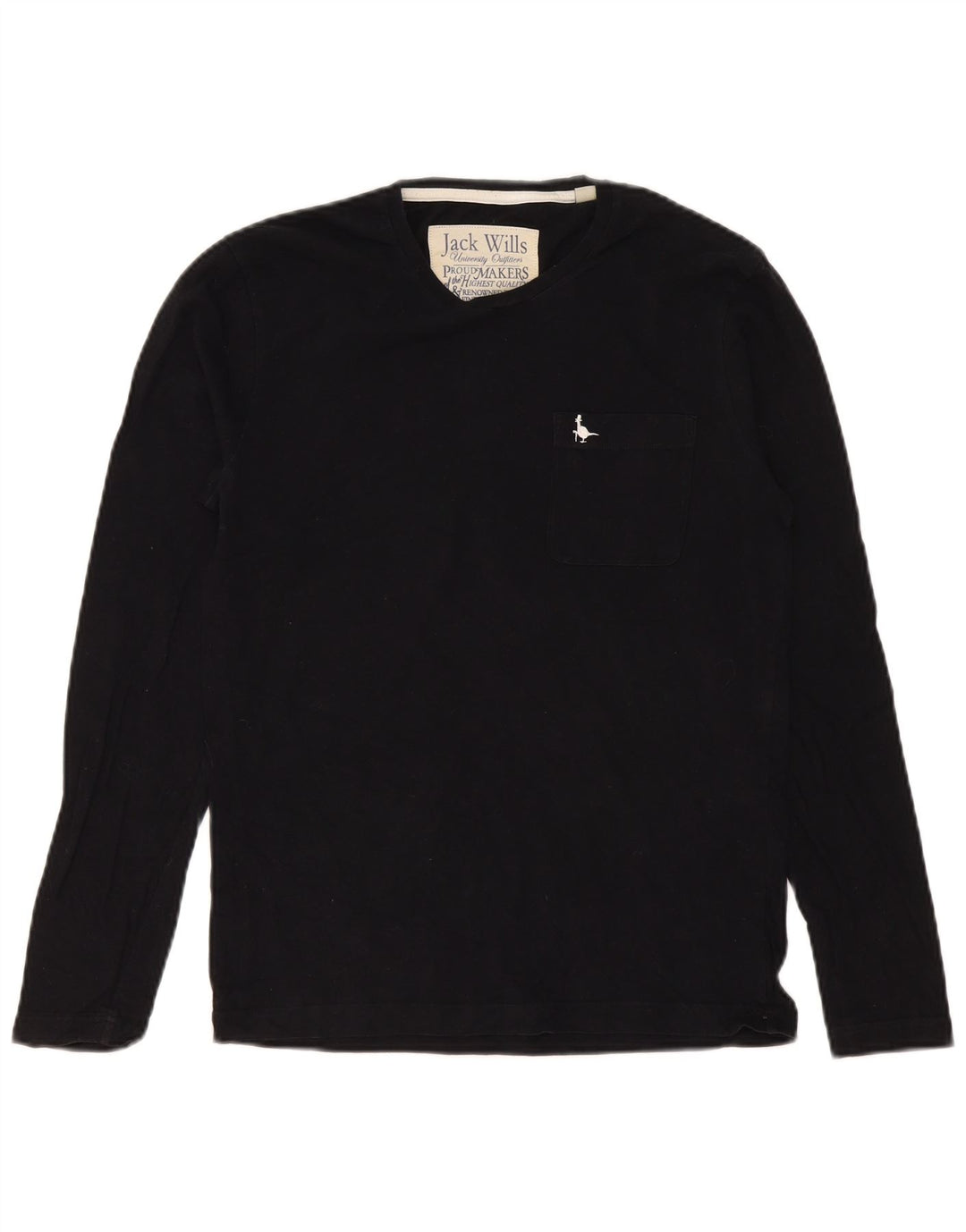 Jack Wills Haut Homme Manches Longues XS Noir Coton