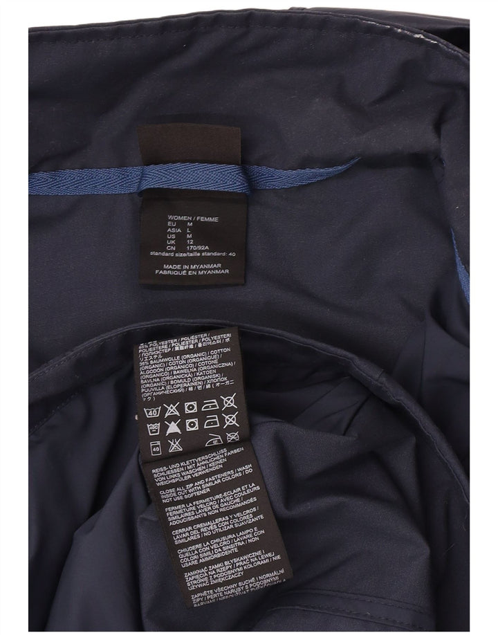 Jack Wolfskin Veste coupe-vent à capuche pour femme UK 12 Bleu marine moyen