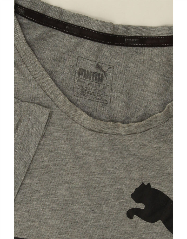 PUMA T-Shirt Graphique Homme Gris Moyen