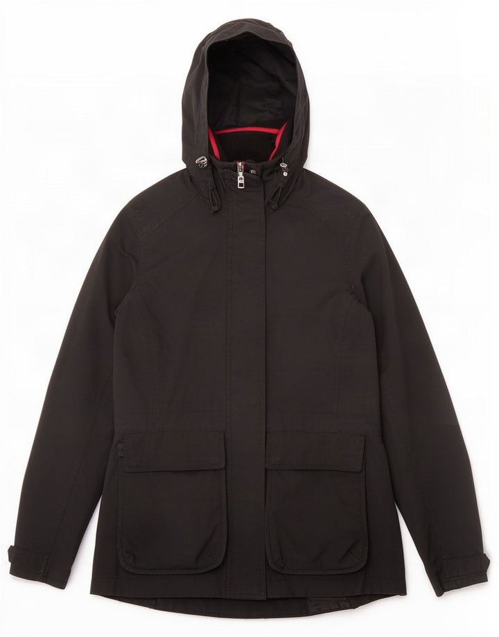 Musto Veste de pluie à capuche pour femme UK 8 Small Noir Polyamide