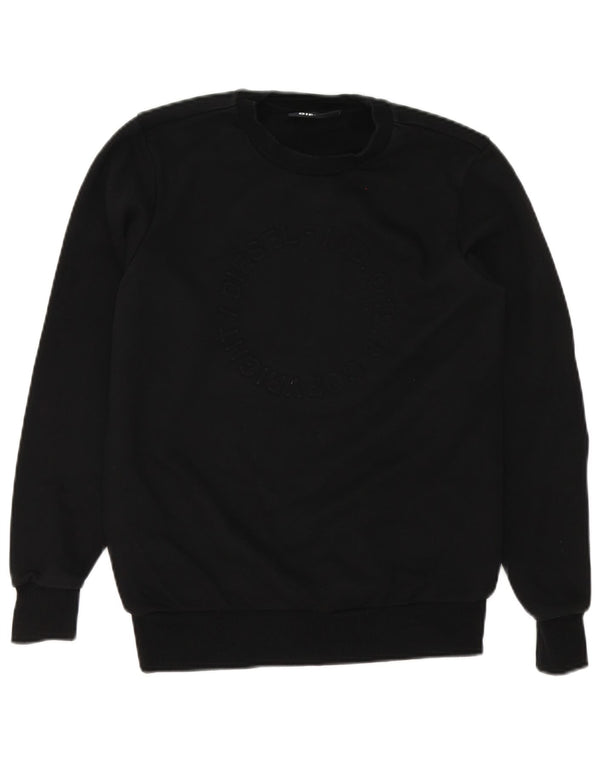 Diesel Sweatshirt Jumper XS Noir Coton Homme