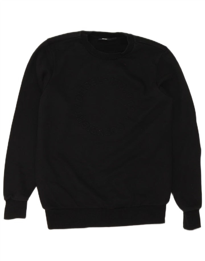 Diesel Sweatshirt Jumper XS Noir Coton Homme
