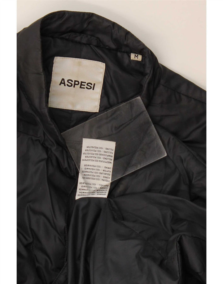 Aspesi Veste Bomber Femme UK 14 Medium Bleu Marine Polyamide