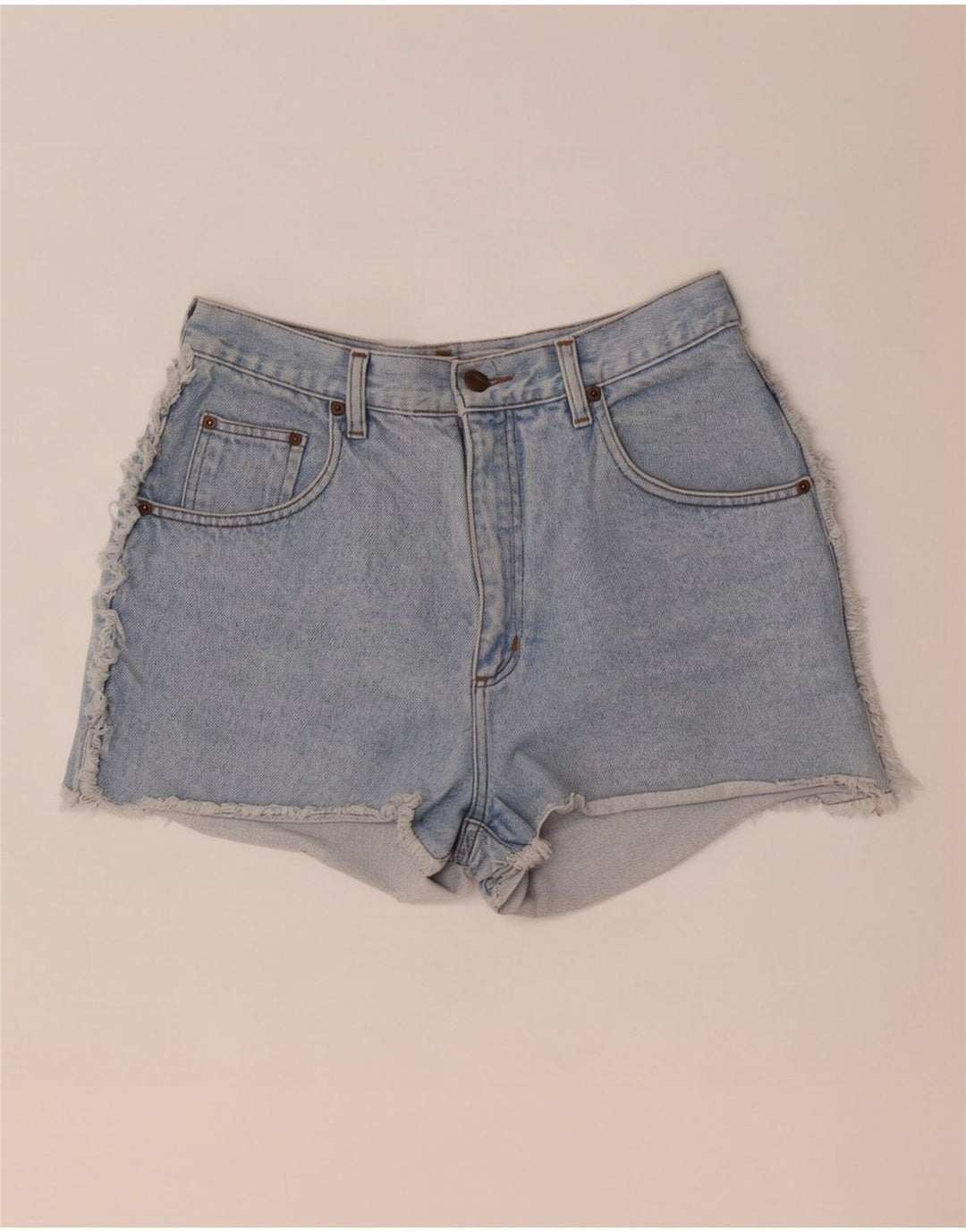 Short en denim femme vintage W30 Bleu moyen