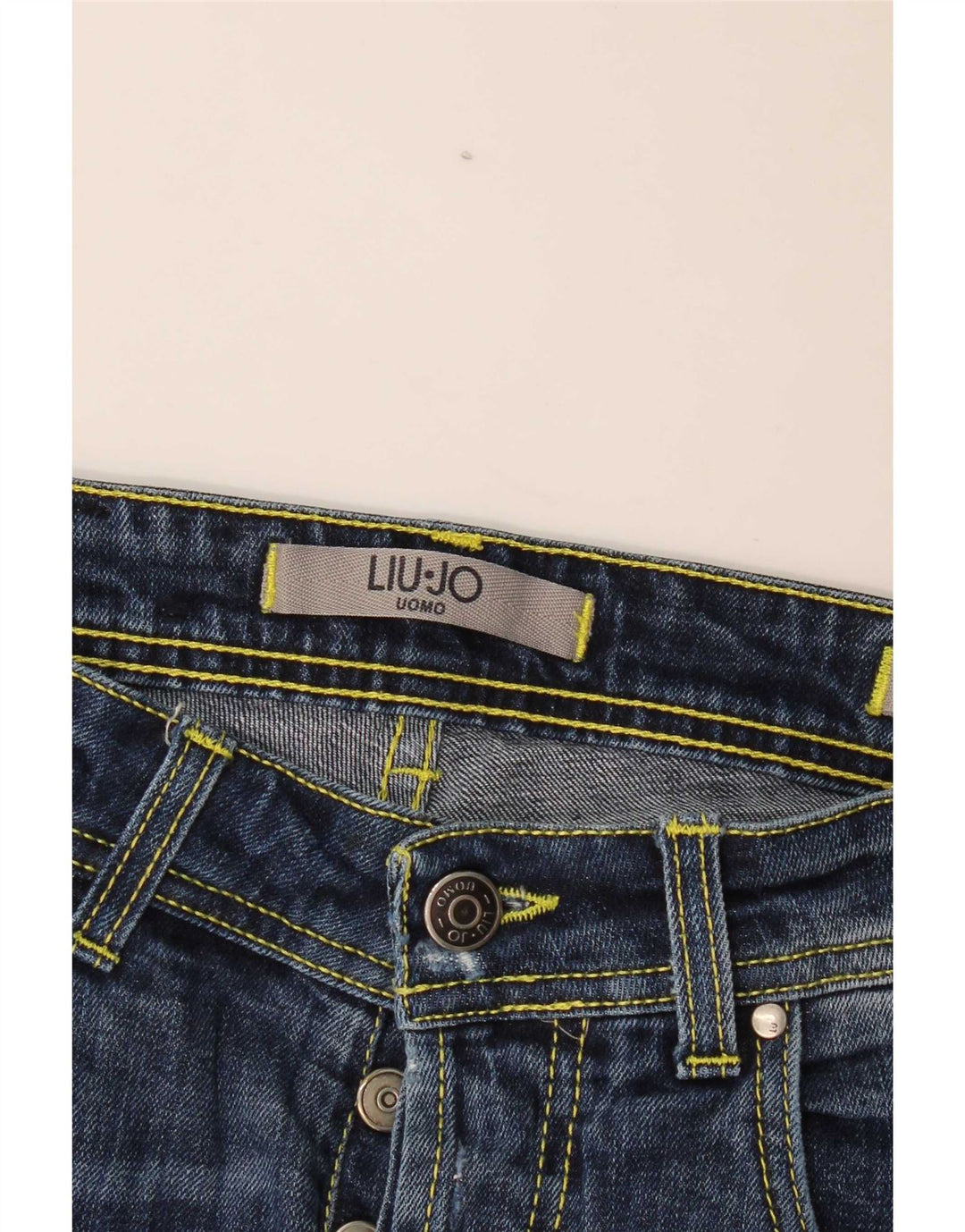 Liu Jo Jean Slim effet vieilli W32 L29 bleu marine pour homme
