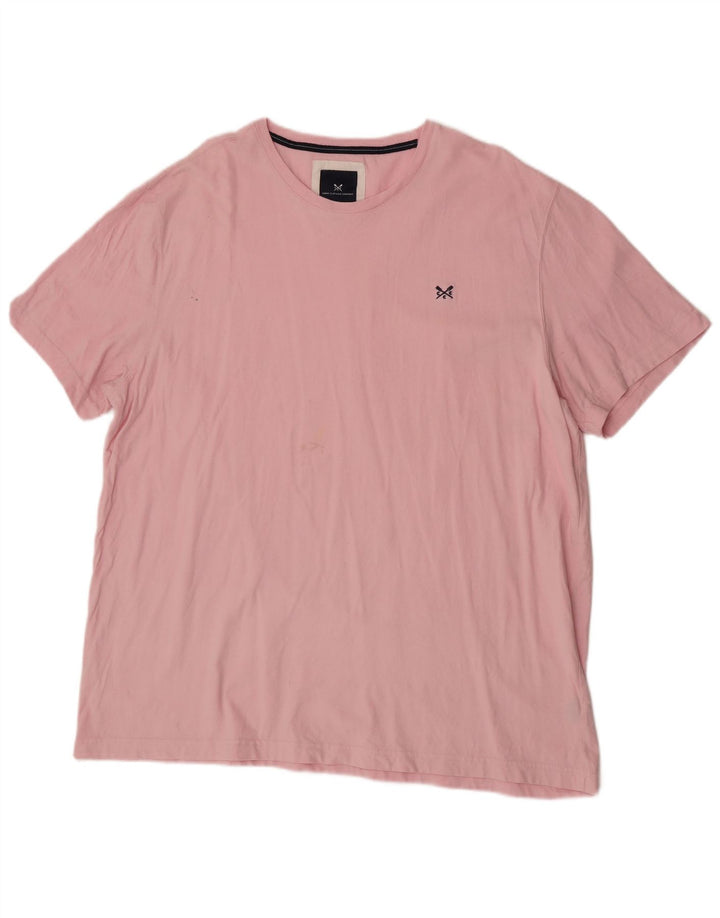 Crew Clothing T-Shirt Homme Haut 3XL Rose Coton