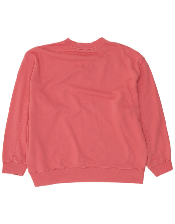 ADIDAS Sweat-shirt surdimensionné pour femme UK 10 Petit coton rose