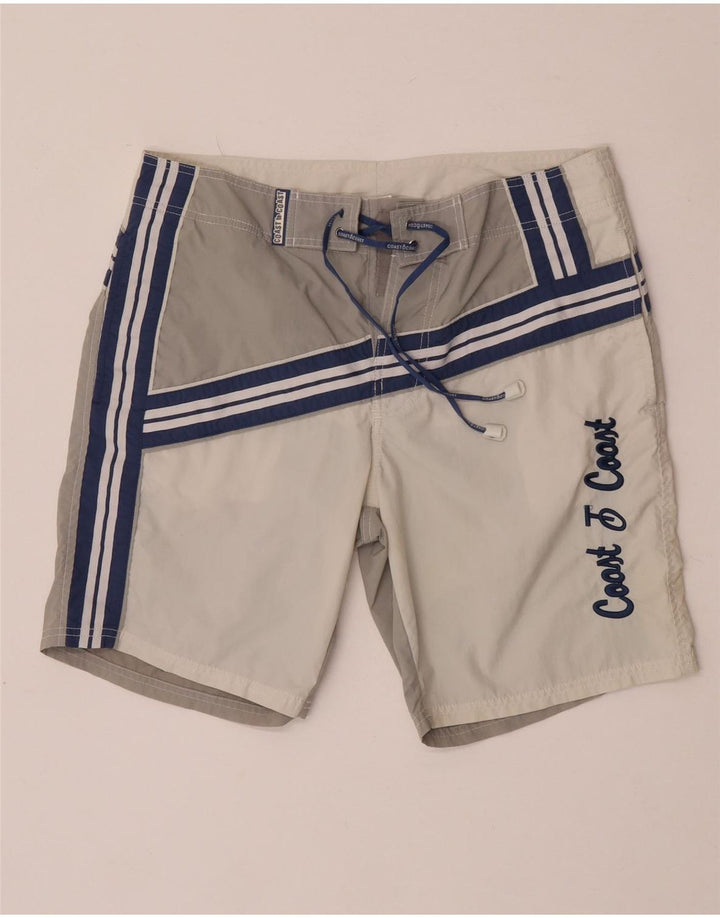 Coast Short de Bain Graphic Homme Gris Moyen Colourblock Polyamide